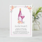 Invitation Brunch nuptial du vin de prune (Debout devant)
