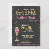 Invitation Brunch nuptial et Fête des mariées bulle (Devant)