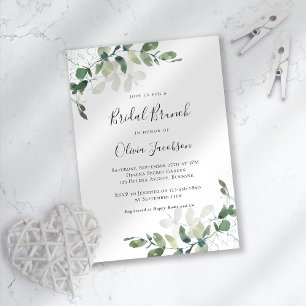 Invitation Brunch nuptial Eucalyptus