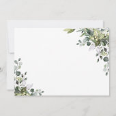Invitation Brunch nuptial Eucalyptus Watercolor (Dos)