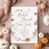 Invitation Brunch nuptial Fête des mariées d'automne Boho Fle