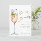 Invitation Brunch nuptial | Fête des mariées de bulles (Debout devant)