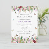 Invitation Brunch nuptial floral (Debout devant)