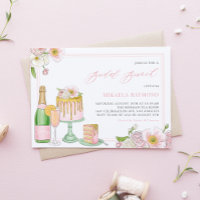 Brunch nuptial floral au champagne et au gâteau go