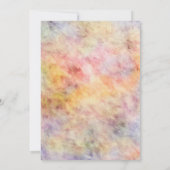 Invitation Brunch nuptial floral de tournesol peint (Dos)