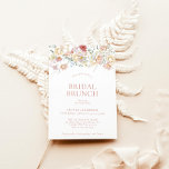 Invitation Brunch nuptial floral moderne | Fête des mariées B<br><div class="desc">Cette belle invitation à la douche nuptiale présente une calligraphie manuscrite avec des fleurs modernes - la façon parfaite d'accentuer votre douche nuptiale ou événement spécial. Modifiez facilement la plupart des termes pour correspondre à votre événement! Le texte et les couleurs sont entièrement modifiables —> cliquez sur le bouton "Customiser...</div>