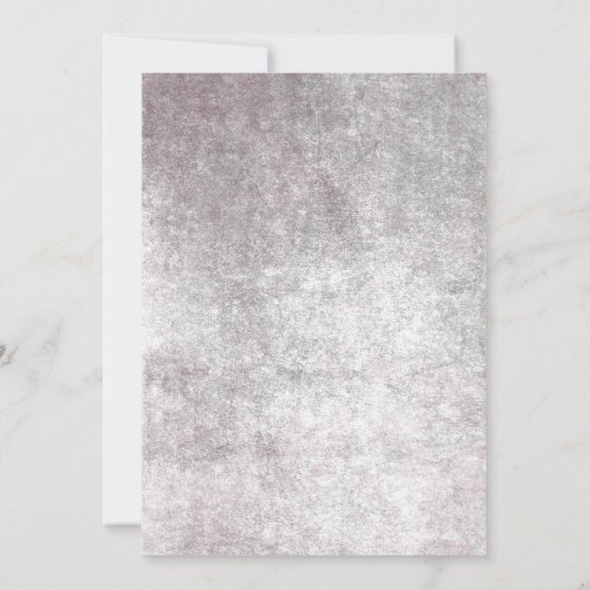 Invitation Brunch nuptial gothique noir et bordeaux crâne et (Dos)