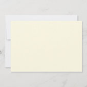 Invitation Brunch nuptial Hydrangeas blanc jaune (Dos)