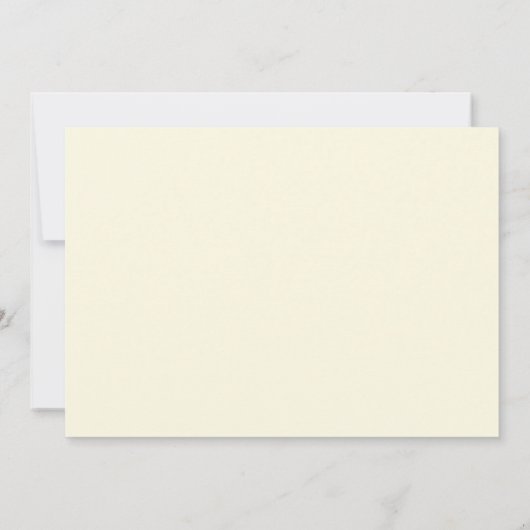 Invitation Brunch nuptial Hydrangeas blanc jaune (Dos)