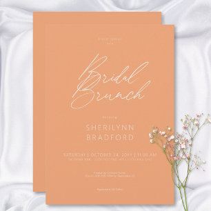Invitation Brunch nuptial minimaliste moderne