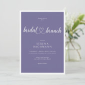 Invitation Brunch nuptial minimaliste romantique moderne (Debout devant)