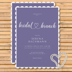 Invitation Brunch nuptial minimaliste romantique moderne