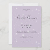 Invitation Brunch nuptial minimaliste violet moderne (Devant)