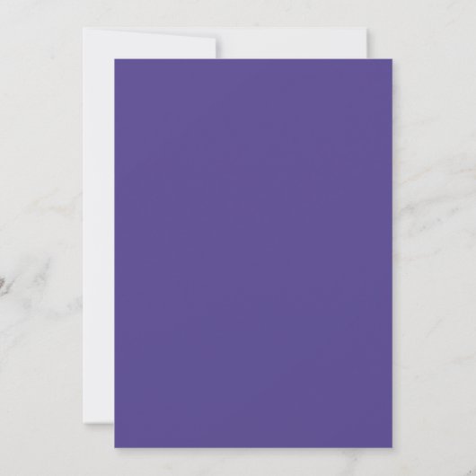 Invitation Brunch nuptial minimaliste violet moderne (Dos)