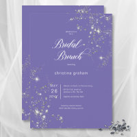 Brunch nuptial moderne Lavender White Glam Diamond