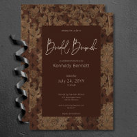 Brunch nuptial noir victorien bourgogne damassé