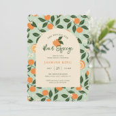 Invitation Brunch nuptial principal Squeeze Orange Citrus (Debout devant)