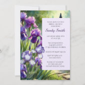 Invitation Brunch nuptial Purple Irises (Devant)