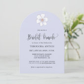 Invitation Brunch nuptial romantique Lilac (Debout devant)