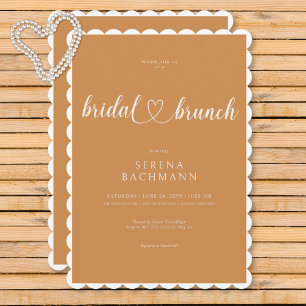 Invitation Brunch nuptial romantique moderne minimaliste roui