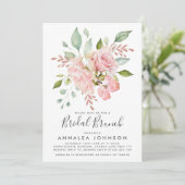 Invitation Brunch nuptial Roses Roses Roses Roses Roses Lavis (Debout devant)