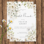 Invitation Brunch nuptial Rustique White Daisies