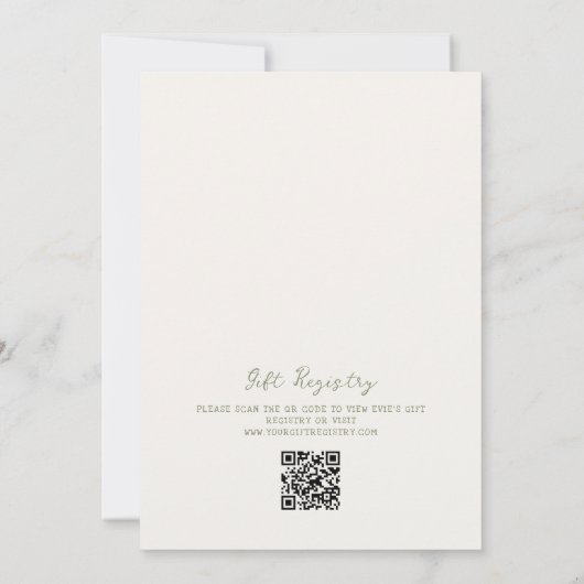 Invitation Brunch nuptial Sage-Main (Dos)