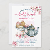 Invitation Brunch nuptial sucré collations thé pot nuptiale d (Devant)