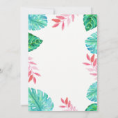 Invitation Brunch nuptial trendy tropical Watercolor (Dos)