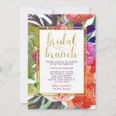 Invitation Brunch nuptial tropical coloré (Devant)