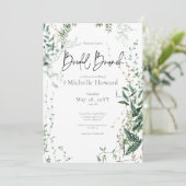 Invitation Brunch nuptial tropical moderne et raffiné (Debout devant)
