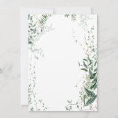 Invitation Brunch nuptial tropical moderne et raffiné (Dos)