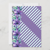 Invitation Brunch nuptial tropical violet moderne (Dos)