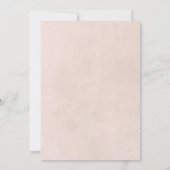 Invitation Brunch nuptial vintage Rustique rose (Dos)