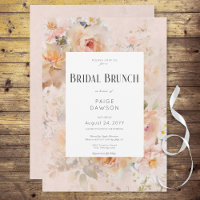 Brunch nuptial vintage Rustique rose