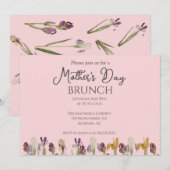 Invitation Brunch personnalisé pour la fête des mères | thème (Devant / Derrière)