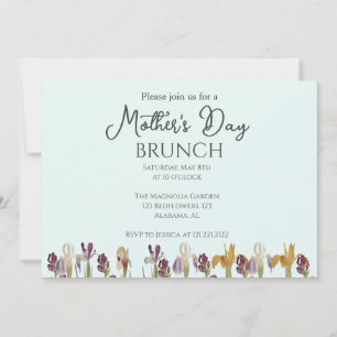 Invitation Brunch personnalisé pour la fête des mères   thème