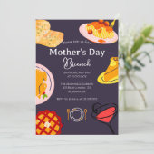 Invitation Brunch personnalisé pour la fête des mères | thème (Debout devant)