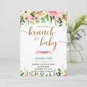 Invitation Brunch pour baby shower (Debout devant)