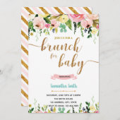 Invitation Brunch pour baby shower (Devant / Derrière)