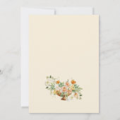 Invitation Brunch pour bébé Floral Boho Spring (Dos)