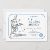 Invitation Brunch pour dames (Devant)