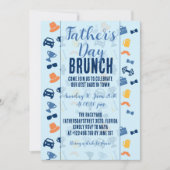 Invitation brunch pour la fête des Pères avec icôn (Devant)