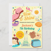 Invitation brunch pour le petit déjeuner étincelan (Devant)