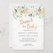 Invitation Brunch pour l'invitation de baby shower du bébé | (Devant)