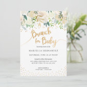 Invitation Brunch pour l'invitation de baby shower du bébé | (Debout devant)