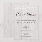 Invitation Brunch rustique de lendemain de mariage (Devant / Derrière)