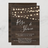 Invitation Brunch rustique de lendemain de mariage (Devant / Derrière)