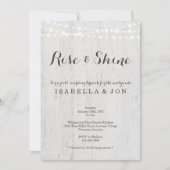 Invitation Brunch rustique de mariage après la noce (Devant)