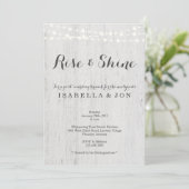 Invitation Brunch rustique de mariage après la noce (Debout devant)